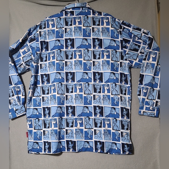 Vintage FUBU Men's Fat Albert AOP Long Sleeve Button Up Shirt Pre-Owned- Size XL - Picture 6 of 15